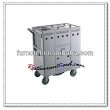 S103 4-Tank Gas Stainless Steel Kitchen Trolley